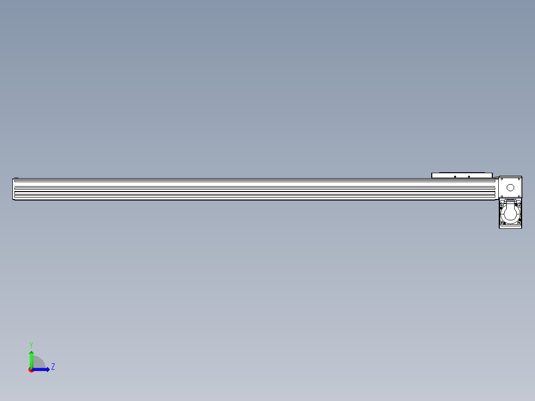 同步带全封闭直线模组TPA-HCB-120D-90-L1150-RP-C-P40-N3左视图