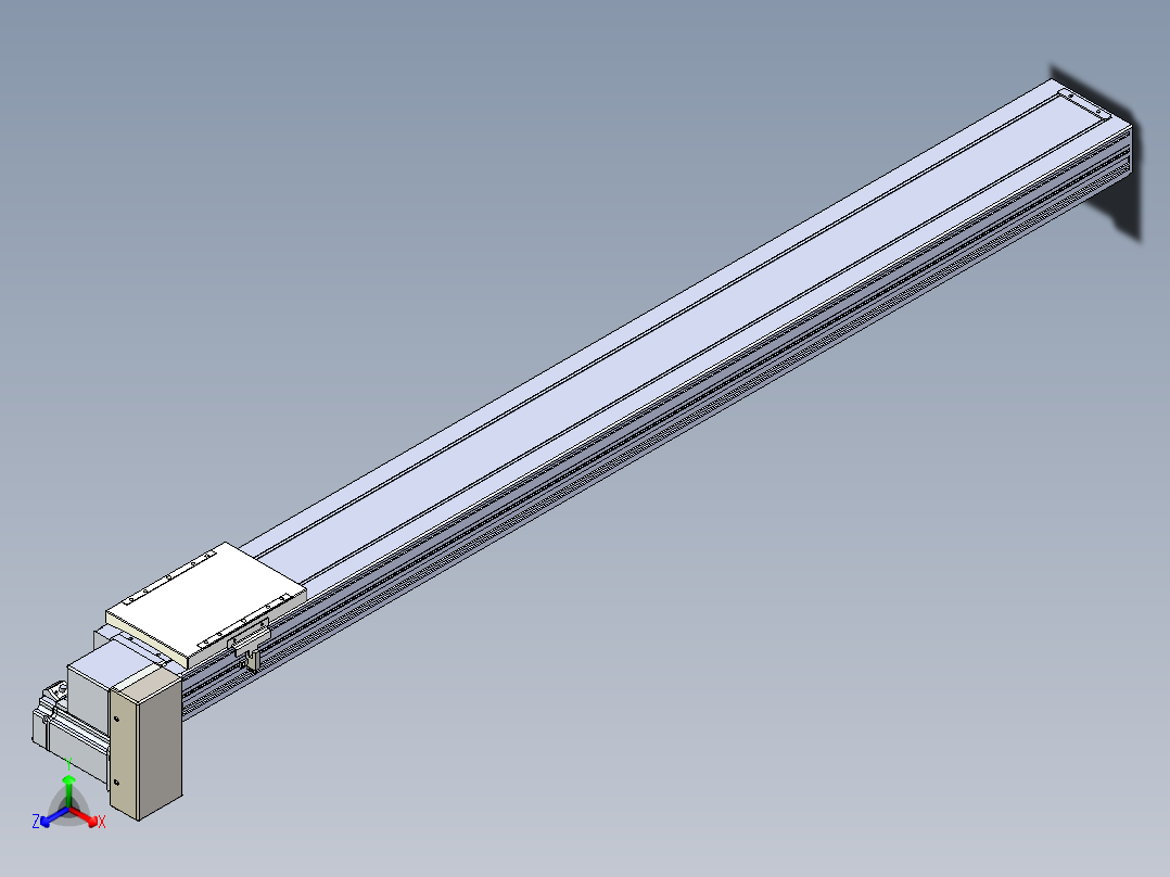 同步带全封闭直线模组TPA-HCB-120D-90-L1150-RP-C-P40-N3正等轴测图