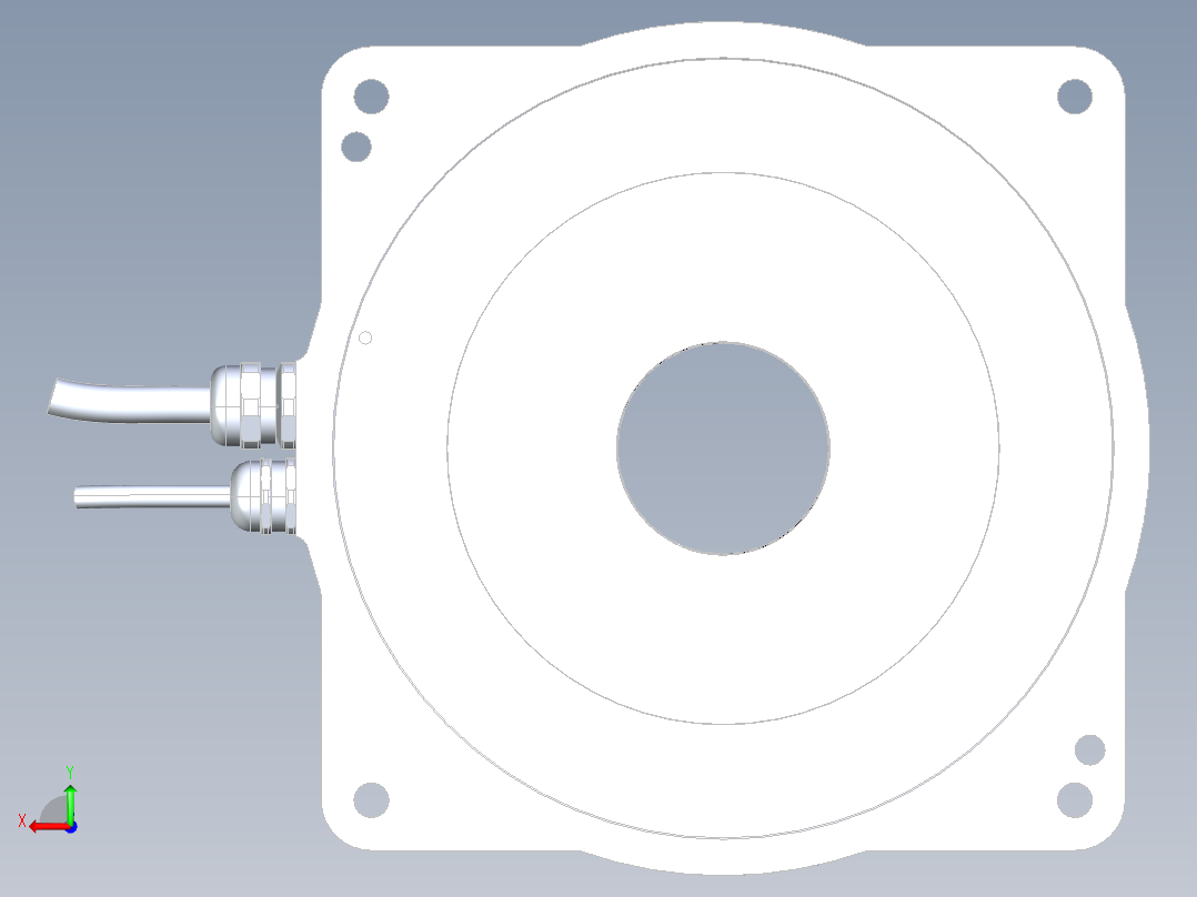 外径170的DD马达后视图