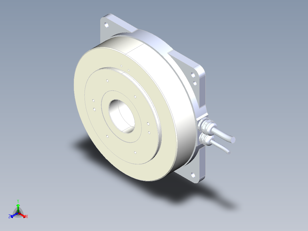 外径170的DD马达正等轴测图