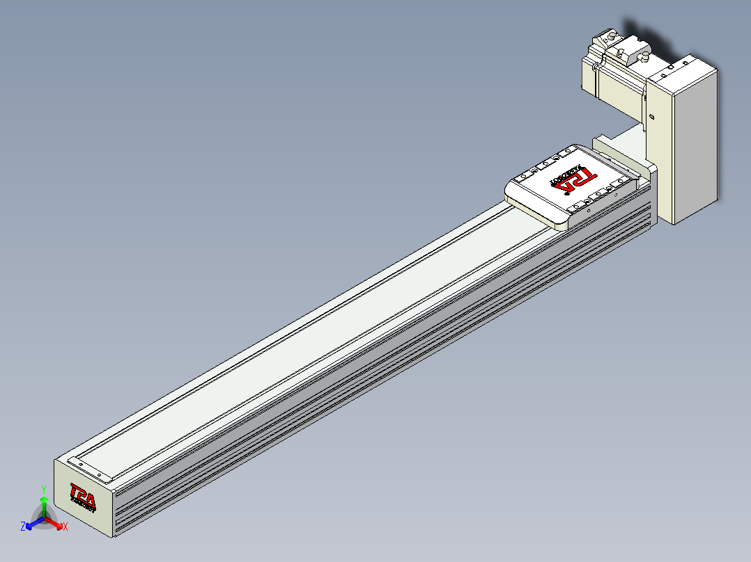 同步带全封闭直线模组TPA-HCB-85D-90-L600-LU-C-P20-N3主视图