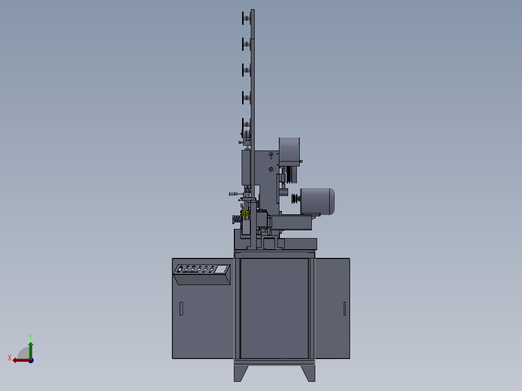 拉链设备-3#定寸机（sw16可编辑+工程图）后视图