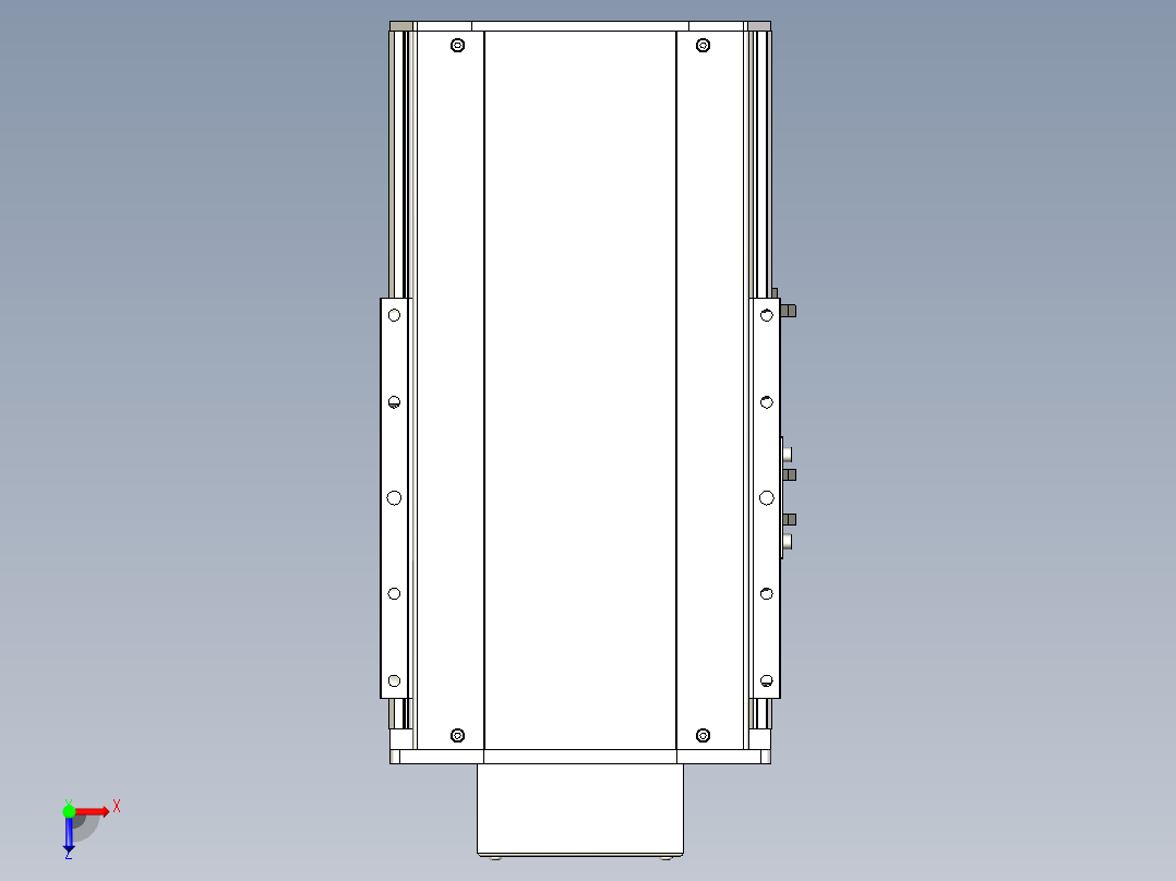 Toyo东佑达直线模组-ETH22-100-BM-750W+煞車俯视图