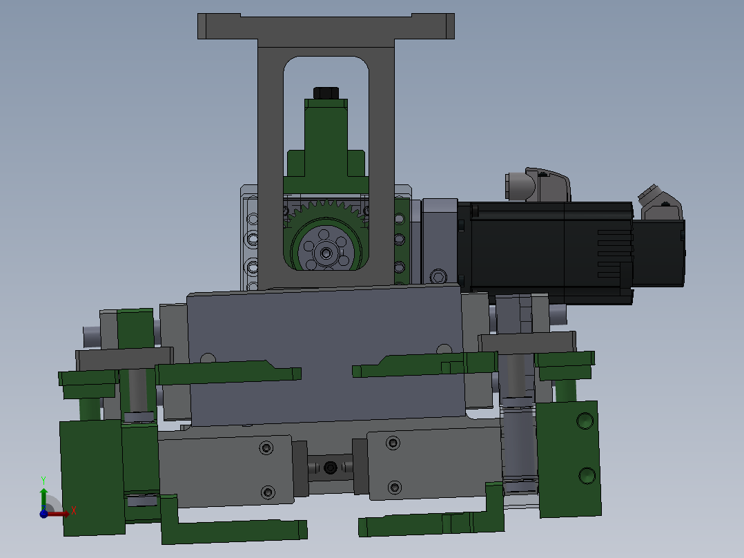 夹持旋转组件sw18前视图