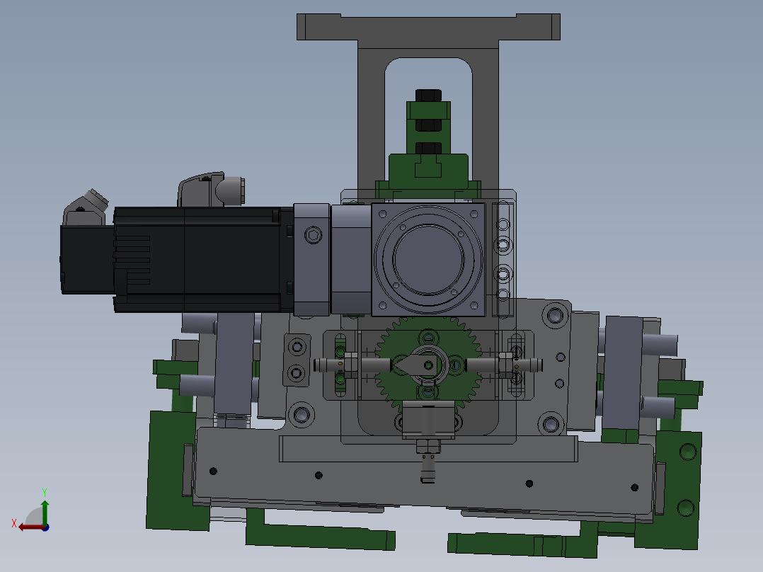 夹持旋转组件sw18后视图