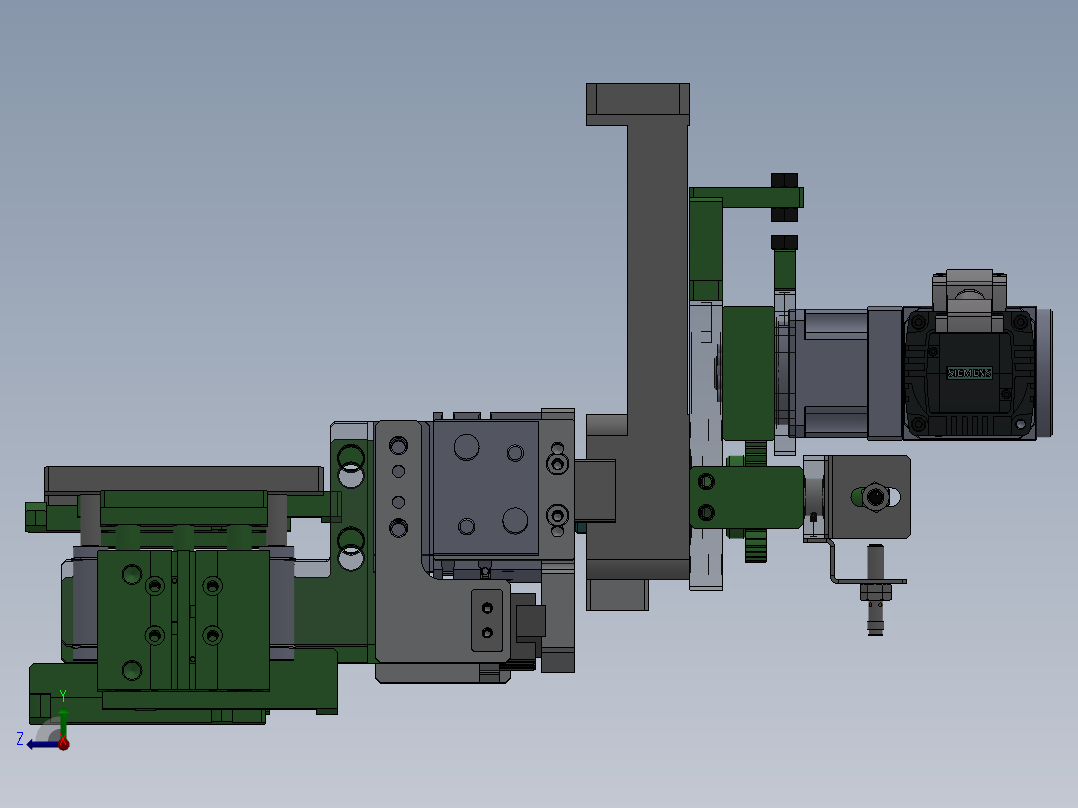 夹持旋转组件sw18右视图