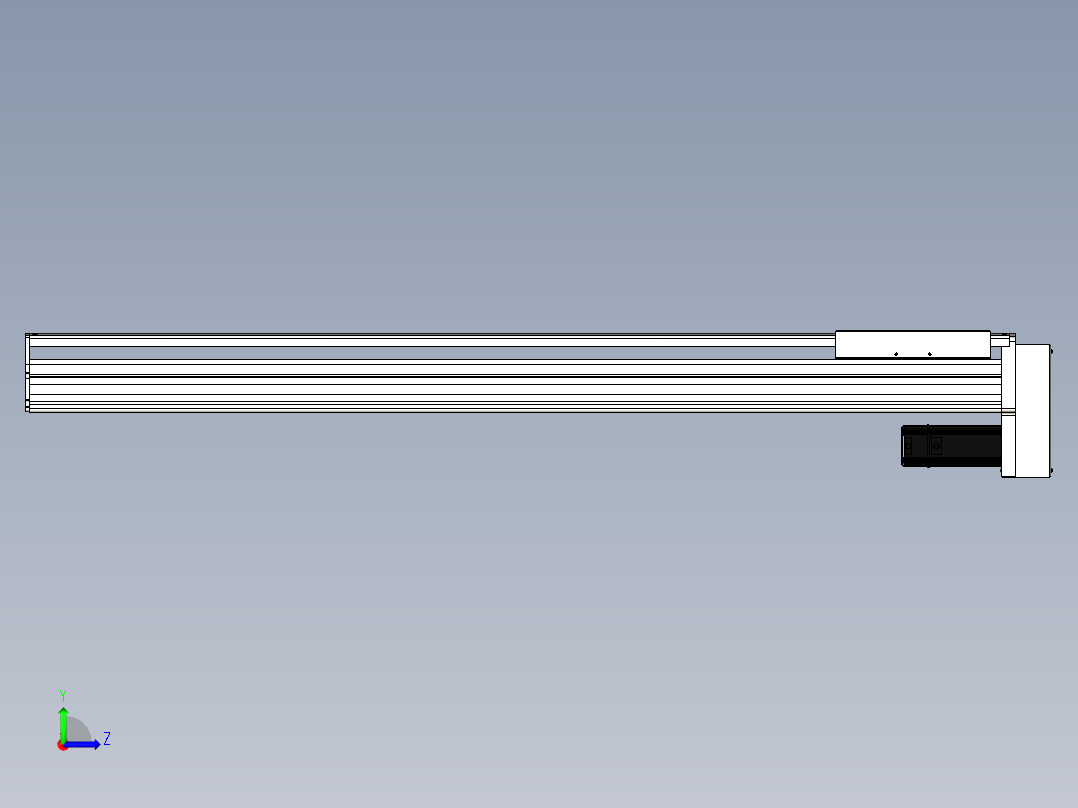 Toyo东佑达直线模组-ETH22-1150-BM-400W+煞車左视图