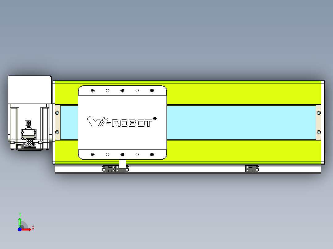威洛博VBC同步带传动一无尘环境VBC17-L45-S250-BRU-ZP75-C3前视图