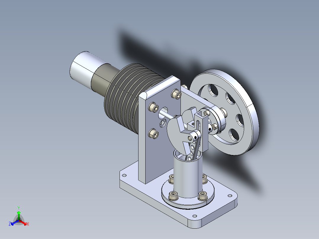 发动机 (20)正等轴测图