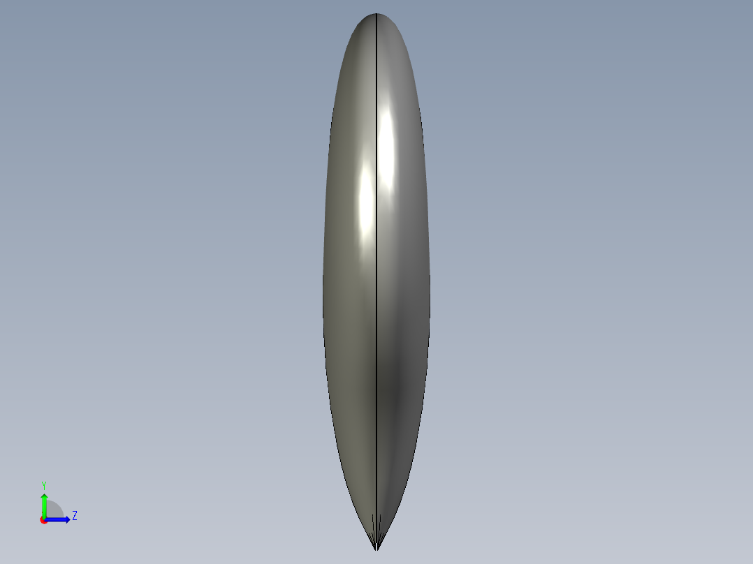 solidworks 心形模型左视图