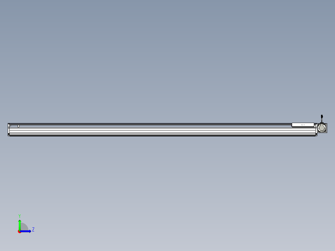 东锦同步带传动-直线滑台模组DH210B-L150-S2600-BL-P750W-C3.STEP左视图
