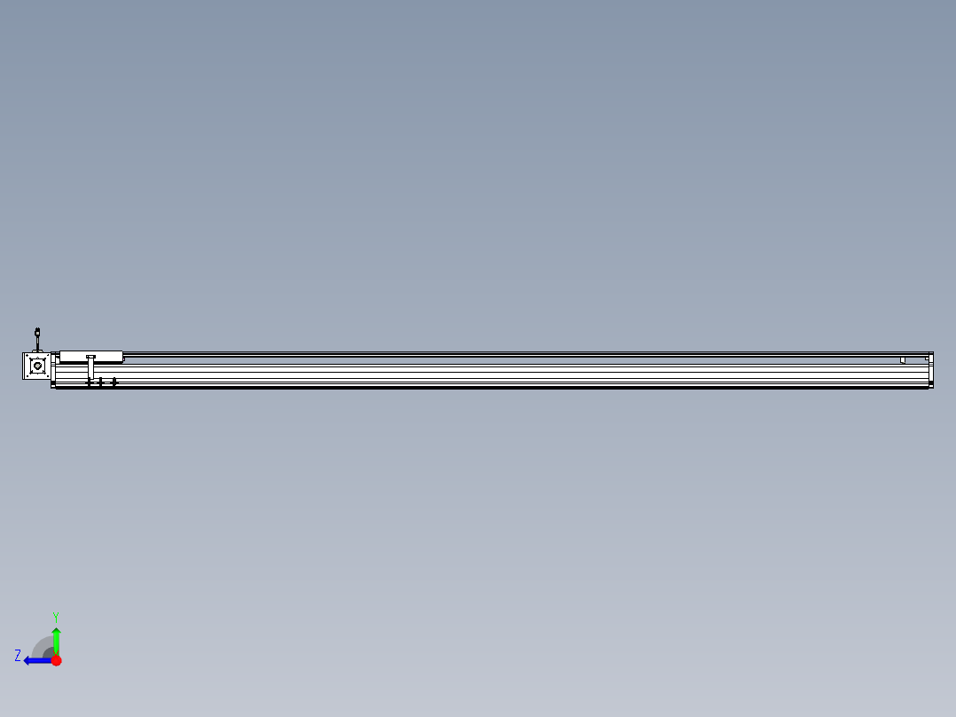 东锦同步带传动-直线滑台模组DH210B-L150-S2600-BL-P750W-C3.STEP右视图