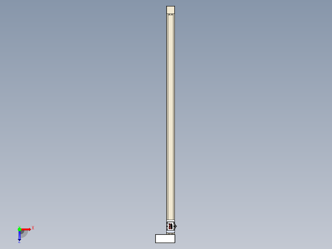 同步带全封闭直线模组TPA-HCB-65S-90-L1550-ML-Y-P10-N3俯视图