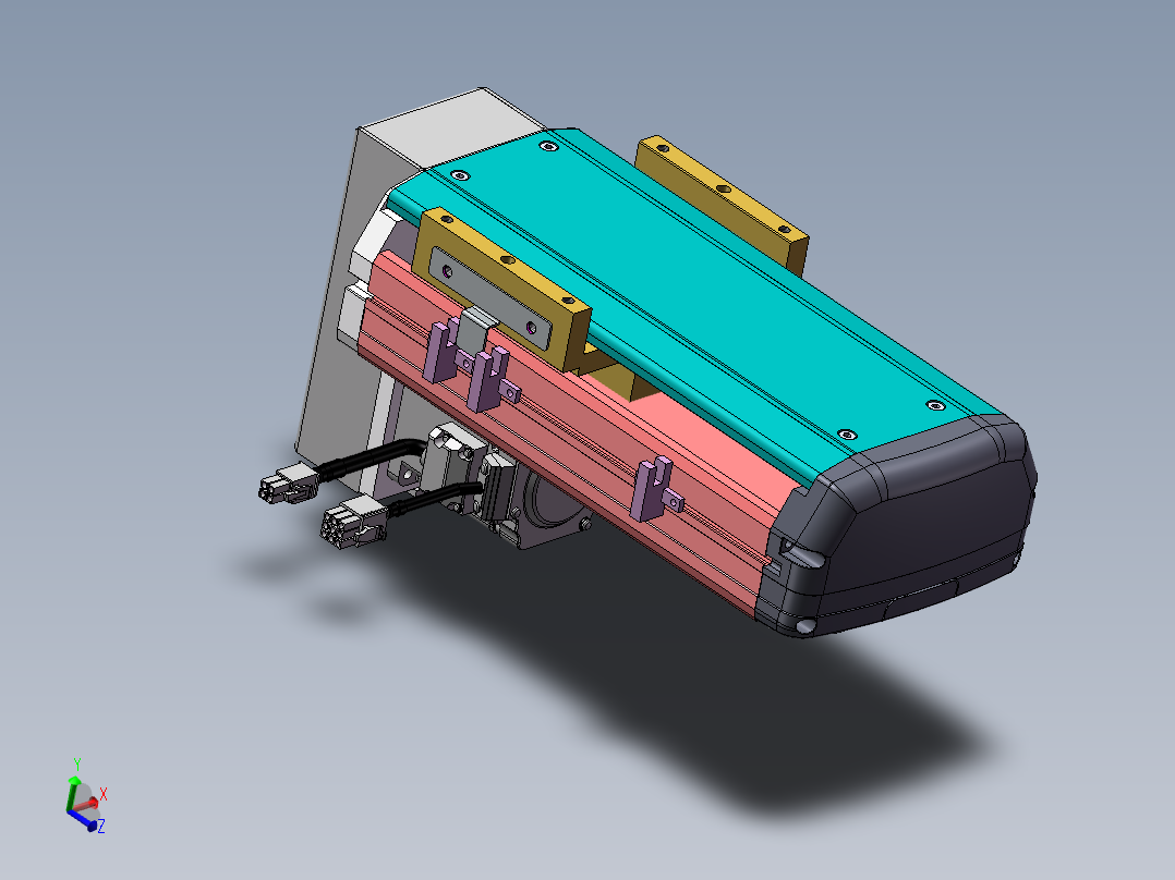 MTH丝杆半封闭模组MTH13-BM-200W主视图