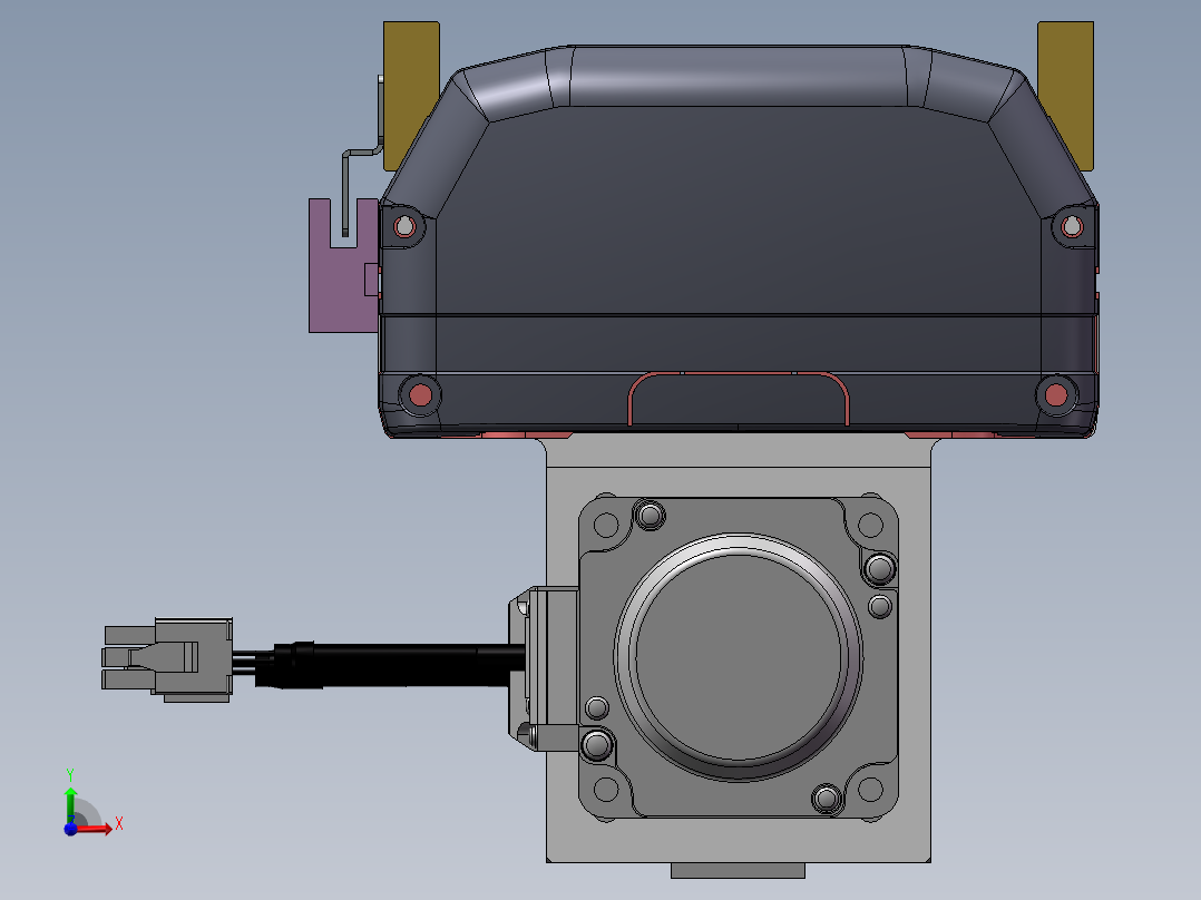 MTH丝杆半封闭模组MTH13-BM-200W前视图