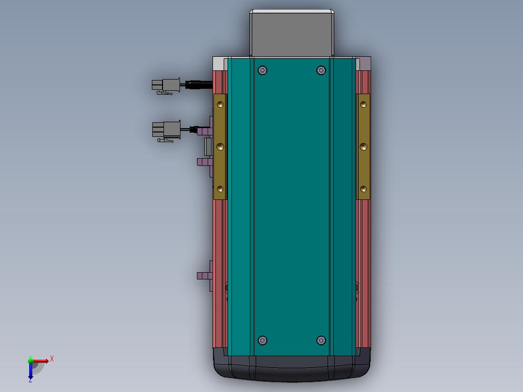 MTH丝杆半封闭模组MTH13-BM-200W俯视图