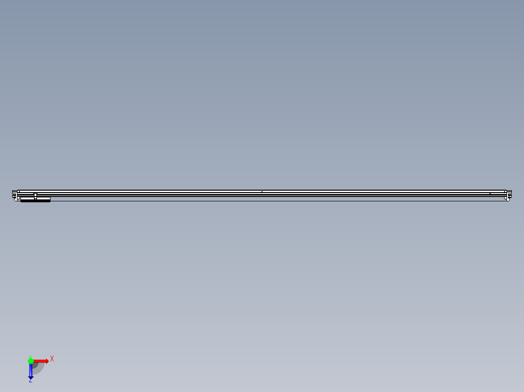 威洛博VL系列直线电机模组-VL14S3-S3250俯视图