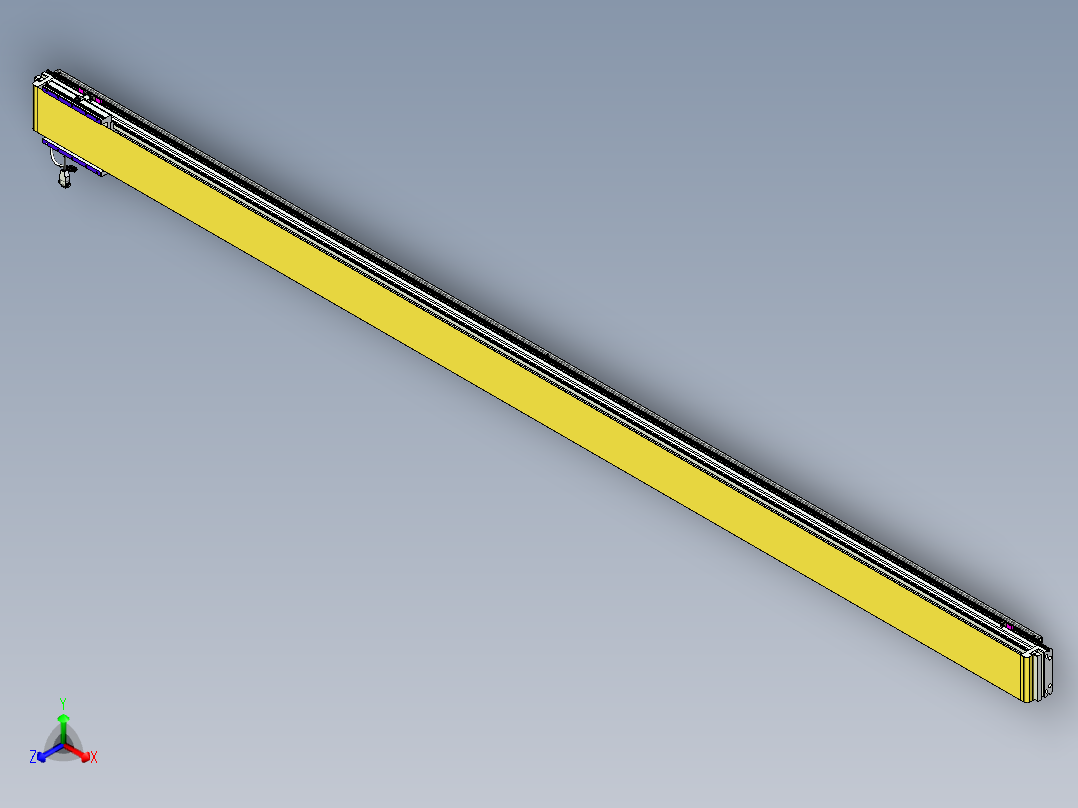 威洛博VL系列直线电机模组-VL14S3-S3250正等轴测图
