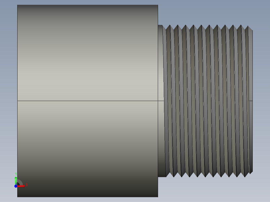 船舶管路系统SeaCor_MaleAdapter_SxMPT_37J136012_1.25in前视图