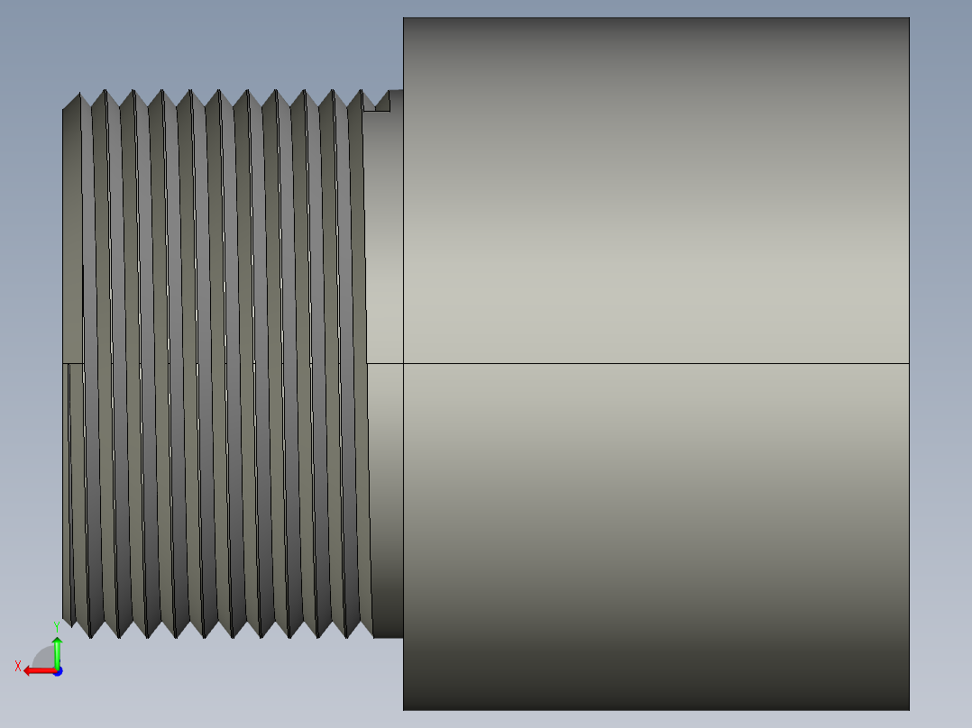 船舶管路系统SeaCor_MaleAdapter_SxMPT_37J136012_1.25in后视图