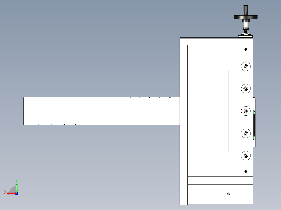 指板螺母开槽夹具后视图