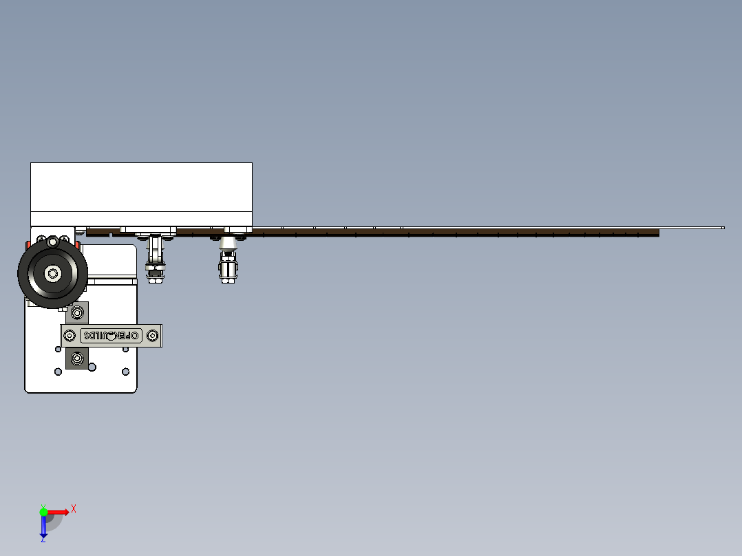 指板螺母开槽夹具俯视图