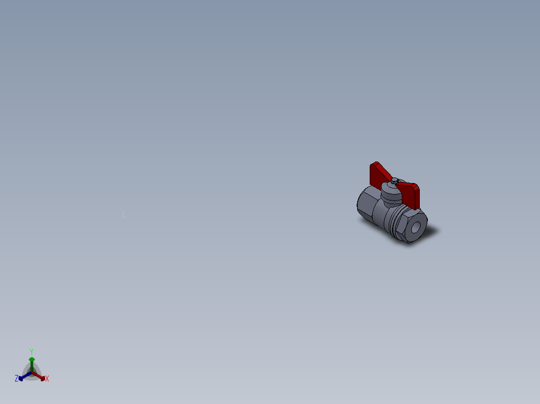阀门 (2)正等轴测图