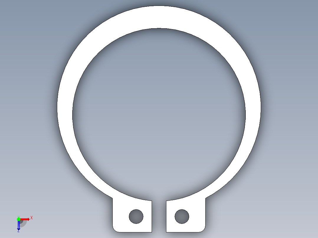 管道手动球阀-水管开关阀-手动阀门User Library-Flange C300DN100_DN80~100SnapRing俯视图