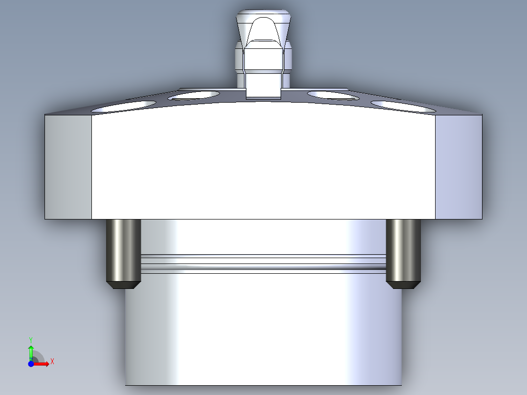KOSMEKSFH1070-GN多系列多零件图纸模型前视图
