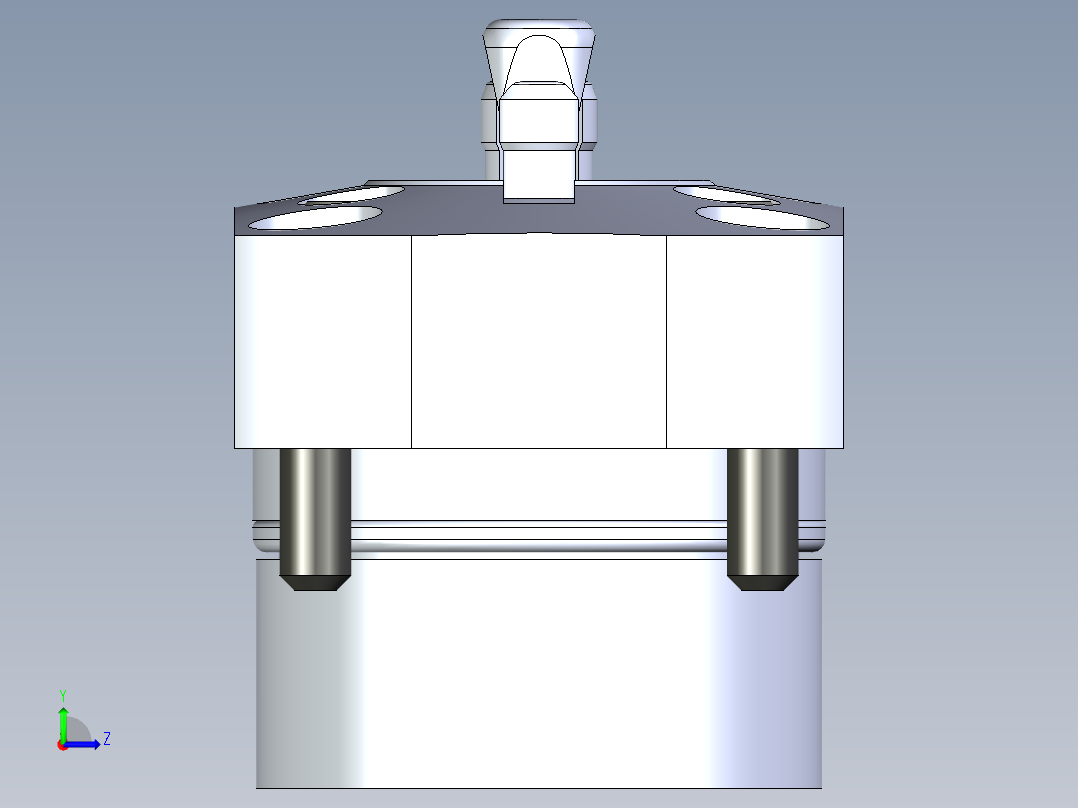 KOSMEKSFH1070-GN多系列多零件图纸模型左视图