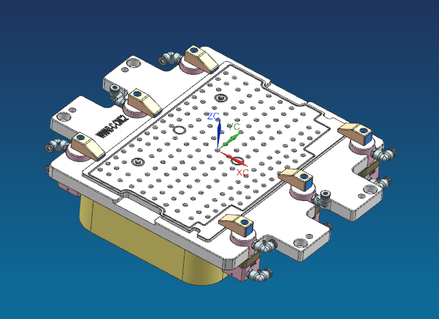 电脑外壳粗铣内腔治具模型
