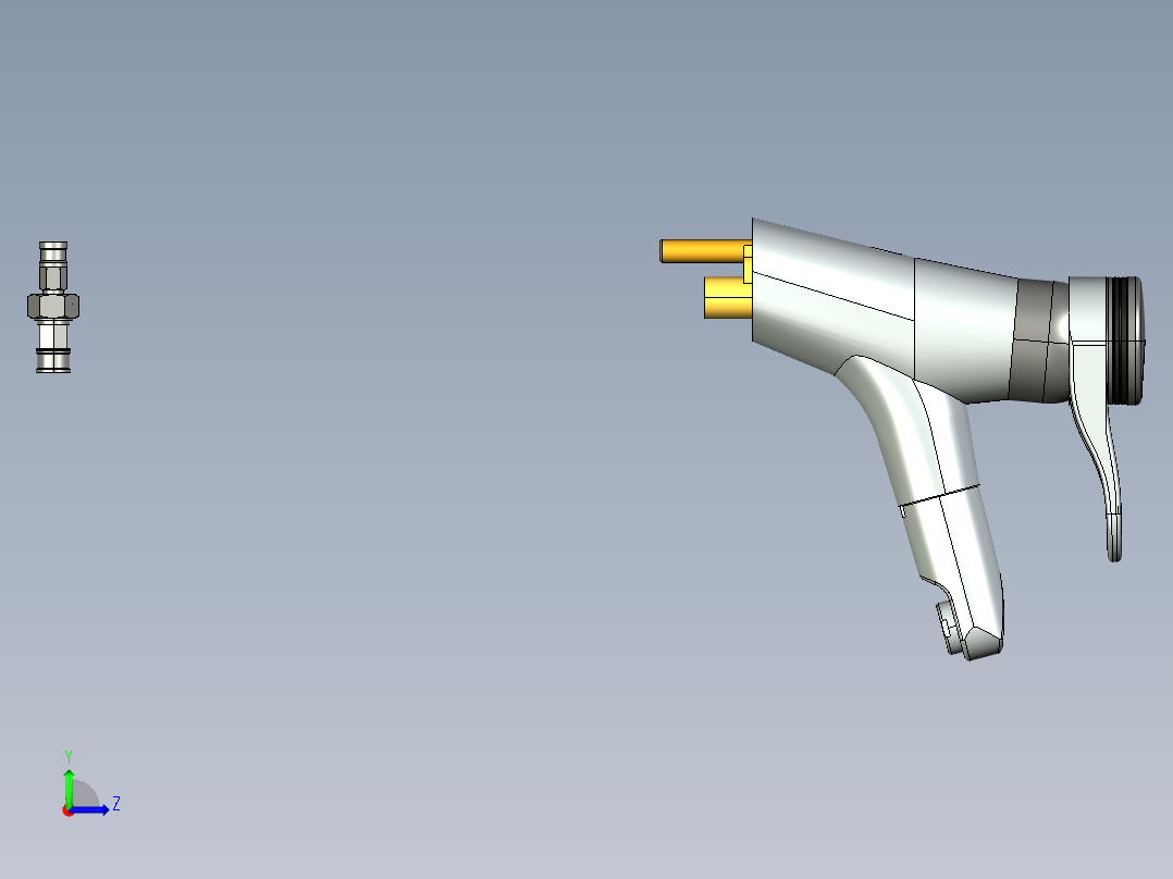 混水龙头左视图