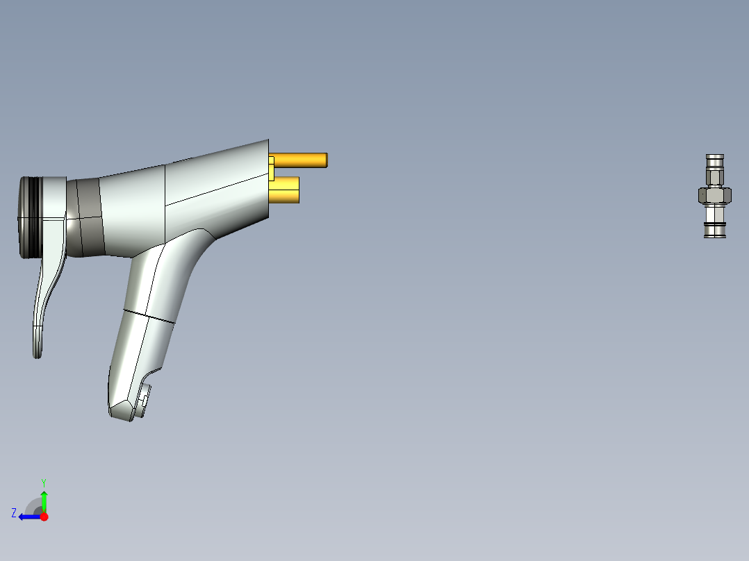 混水龙头右视图