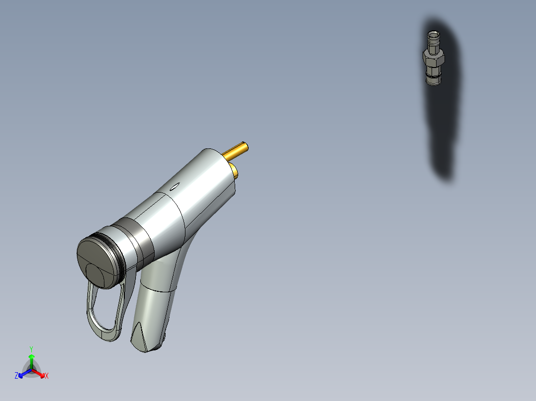 混水龙头正等轴测图