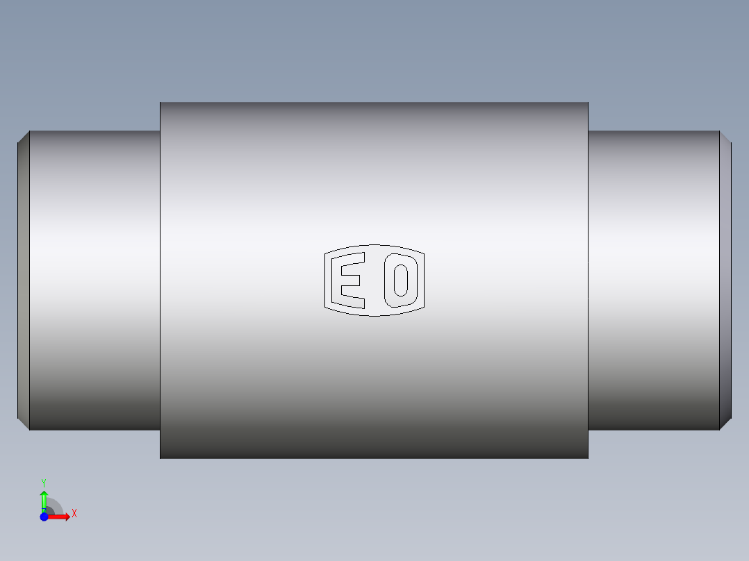 卡套式工业通用硬管接头EO_Weld_bulkhead_fitting_ESV30S71X前视图
