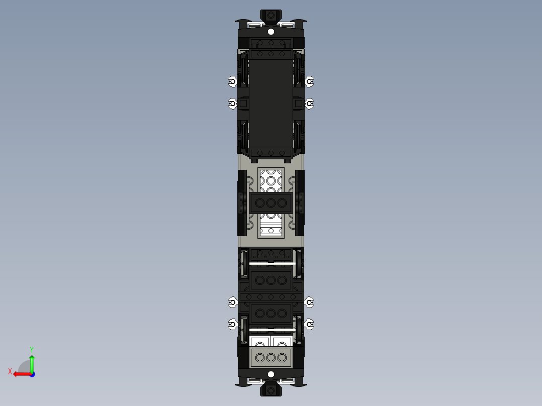 机车乐高后视图