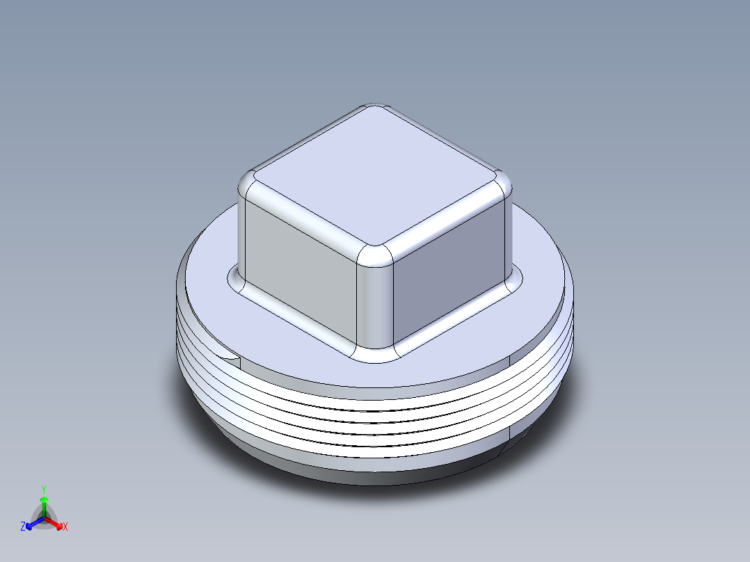 船舶管路系统S24B_SeaDrainPLUS_CleanPlug-MPT_37E177002_2in Sea Drain Plus - Plug - MPT正等轴测图