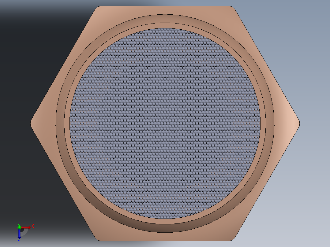 气动消声器俯视图