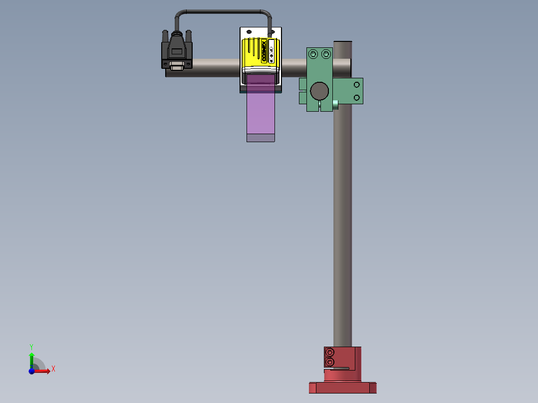 各类立柱支架平台前视图