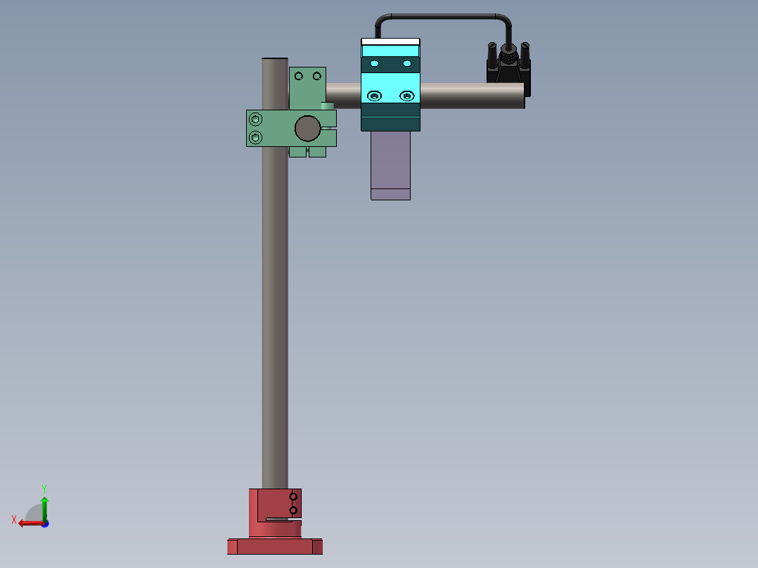 各类立柱支架平台后视图