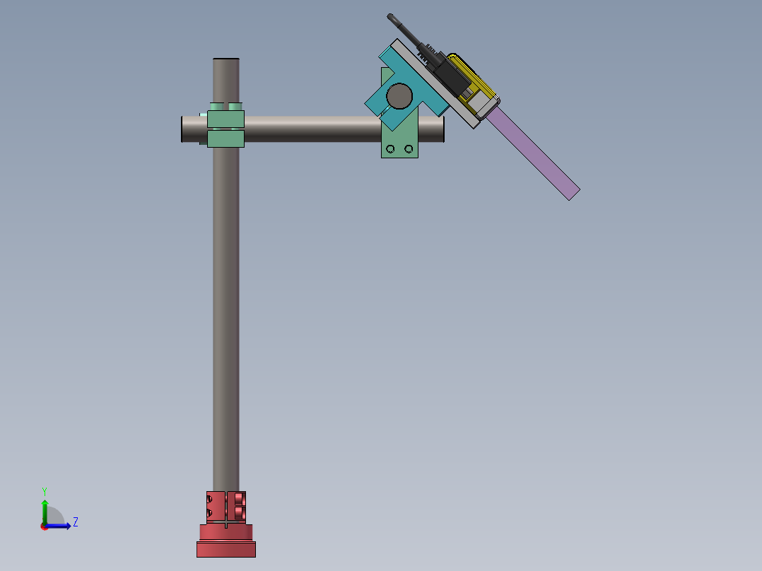 各类立柱支架平台左视图