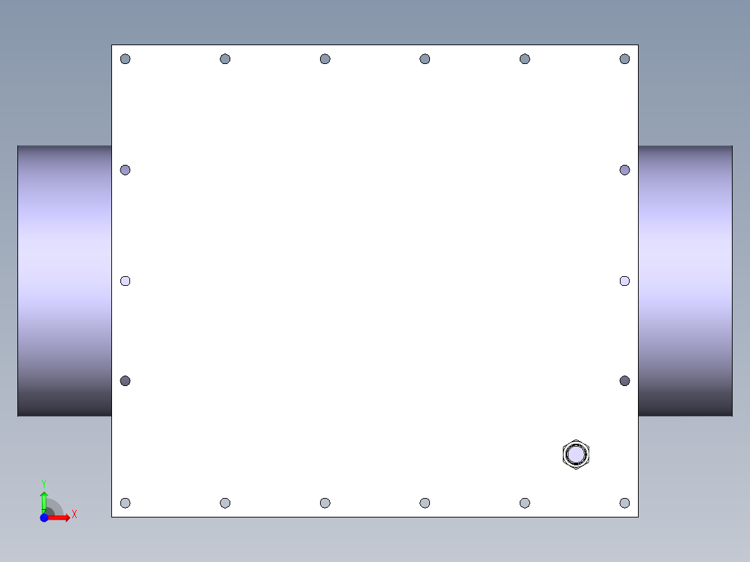 [PVC X PVC_EPDM] 驱动阀箱Actuated Valve Box前视图