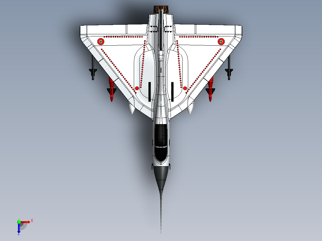 TEJAS战斗机俯视图