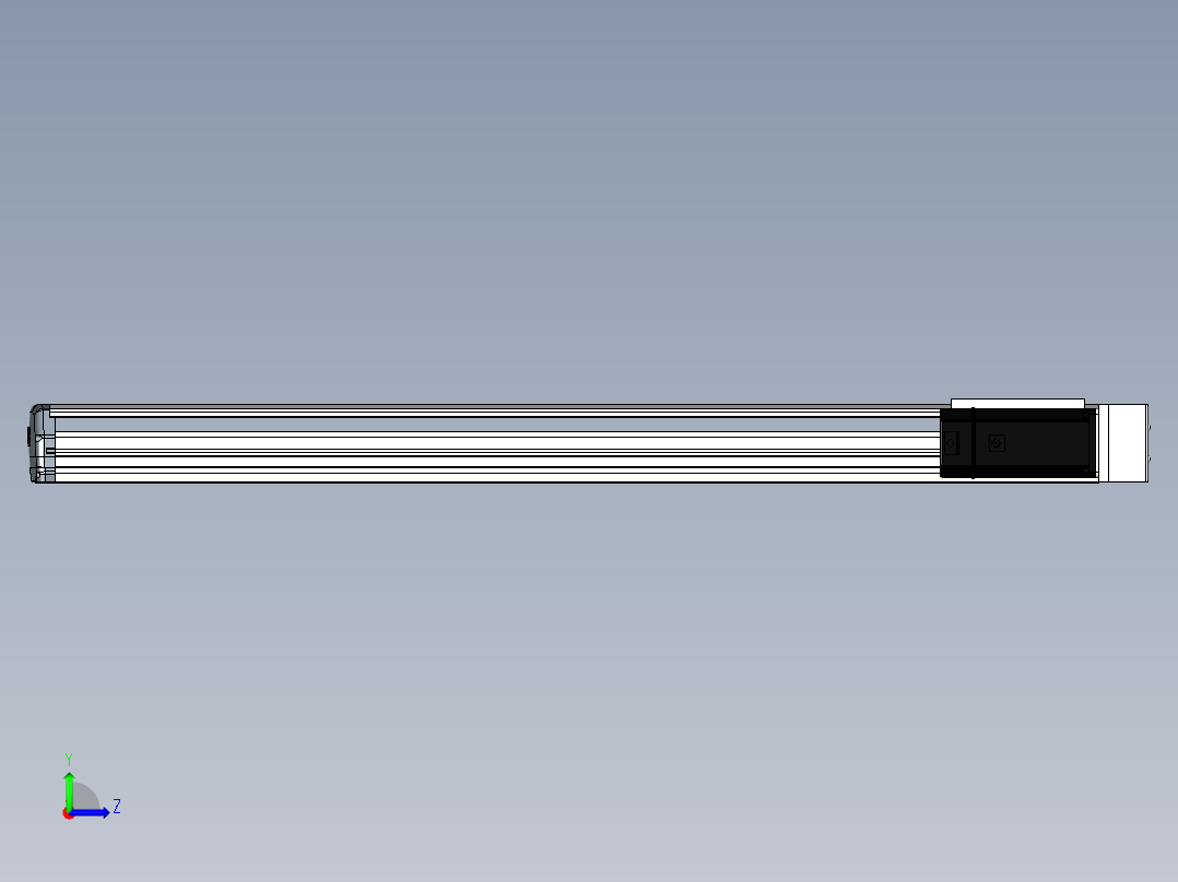Toyo东佑达直线模组-ETH17-1000-BR-M75B左视图