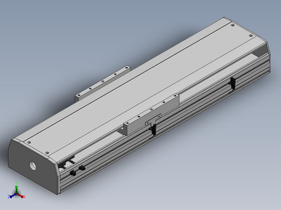 精密模组MY220-T10-350L-M-P75B-C4-C正等轴测图