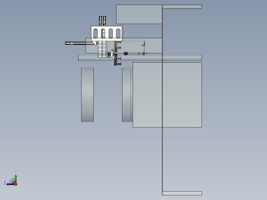 轮毂压铸放网机sw2020可编辑右视图
