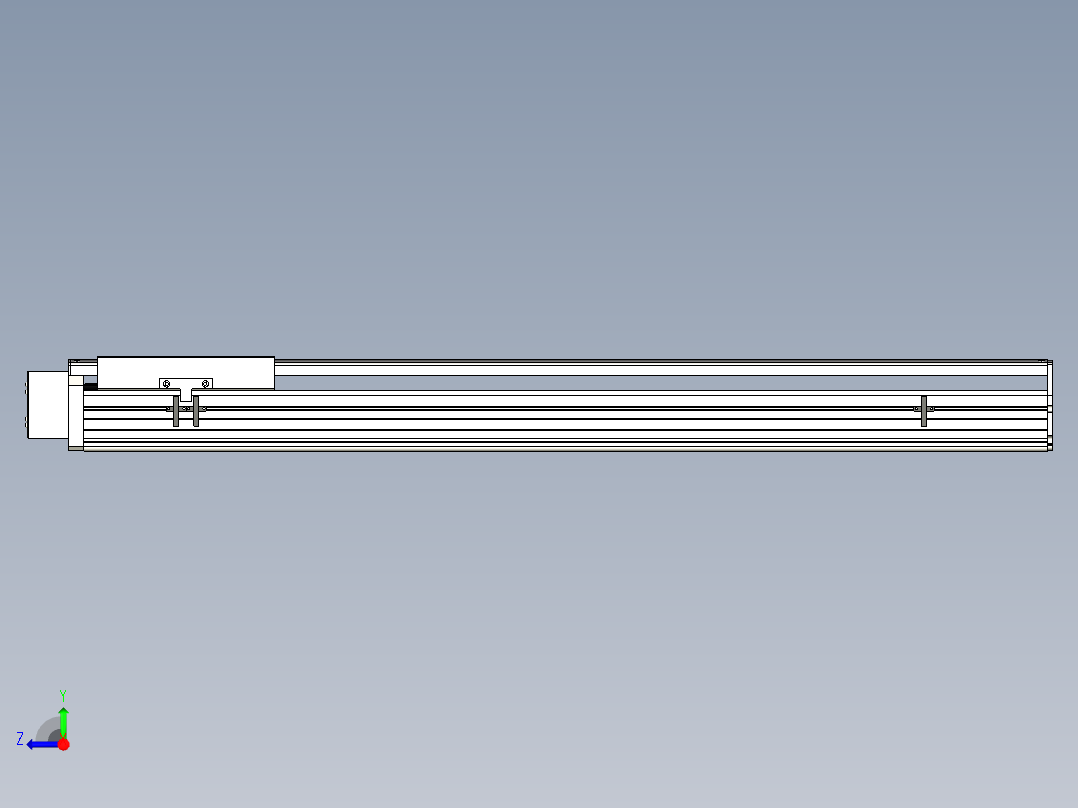 Toyo东佑达直线模组-ETH22-950-BR-400W+煞車右视图