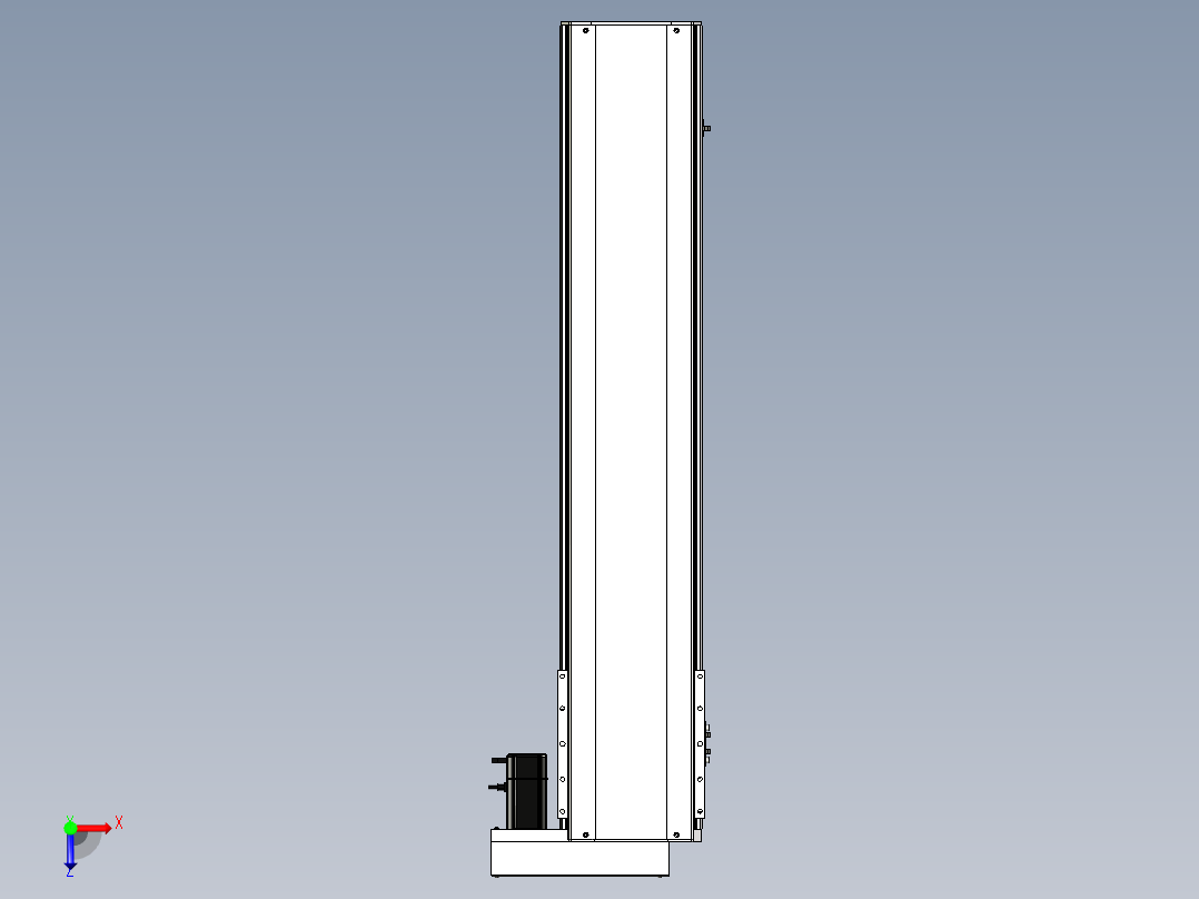 Toyo东佑达直线模组-ETH22-950-BR-400W+煞車俯视图