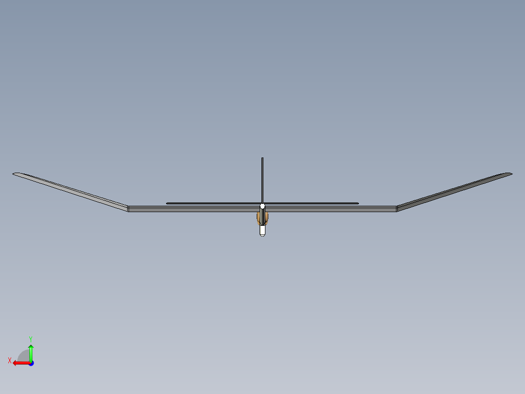 玩具飞机后视图