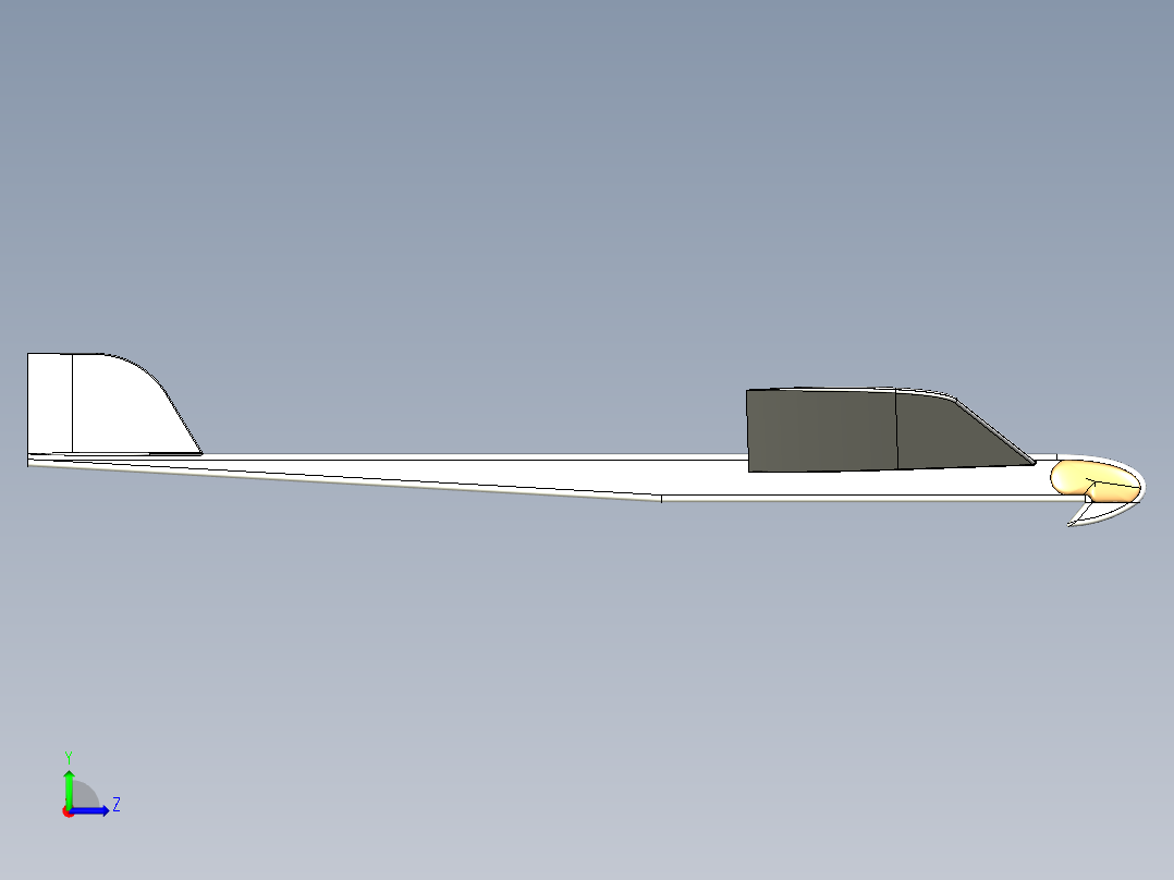 玩具飞机左视图